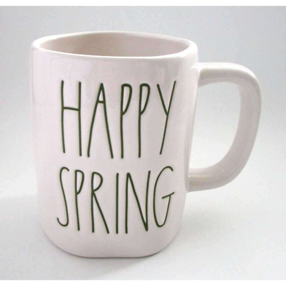 RAE DUNN Artisan Collection "HAPPY SPRING" Mug Coffee Tea Cup - 16 oz by Magenta